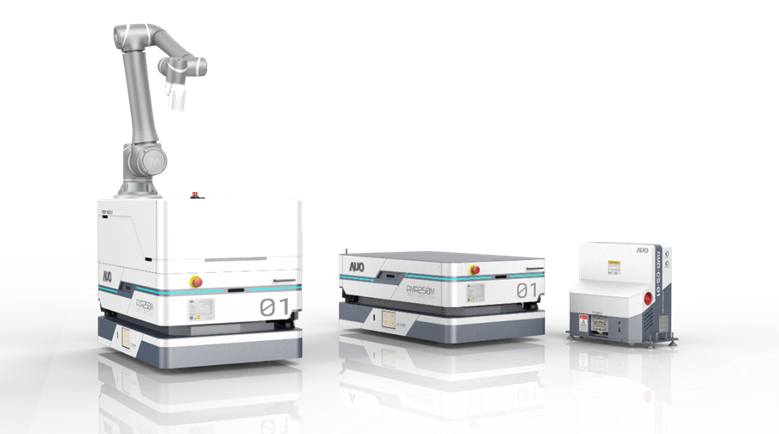 DB多宝视讯數位開發的自主式移動機器人（AMR250M），搭配全向輪並結合AI演算法、2D LiDAR、3D攝影機等技術，協助客戶實現產線全自動化